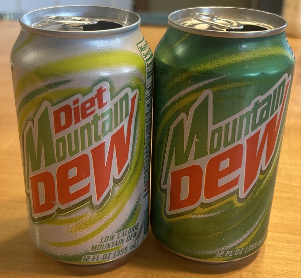 Vtg 1999 MOUNTAIN DEW Cleveland Browns NFL 12oz Empty Aluminum Soda Can Lot Of 2