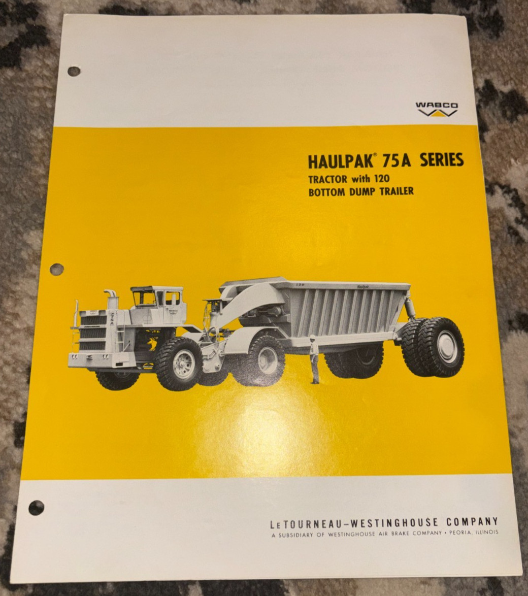 WABCO 75 Haulpak With 120 Bottom Dump Trailer Brochure AMIL25