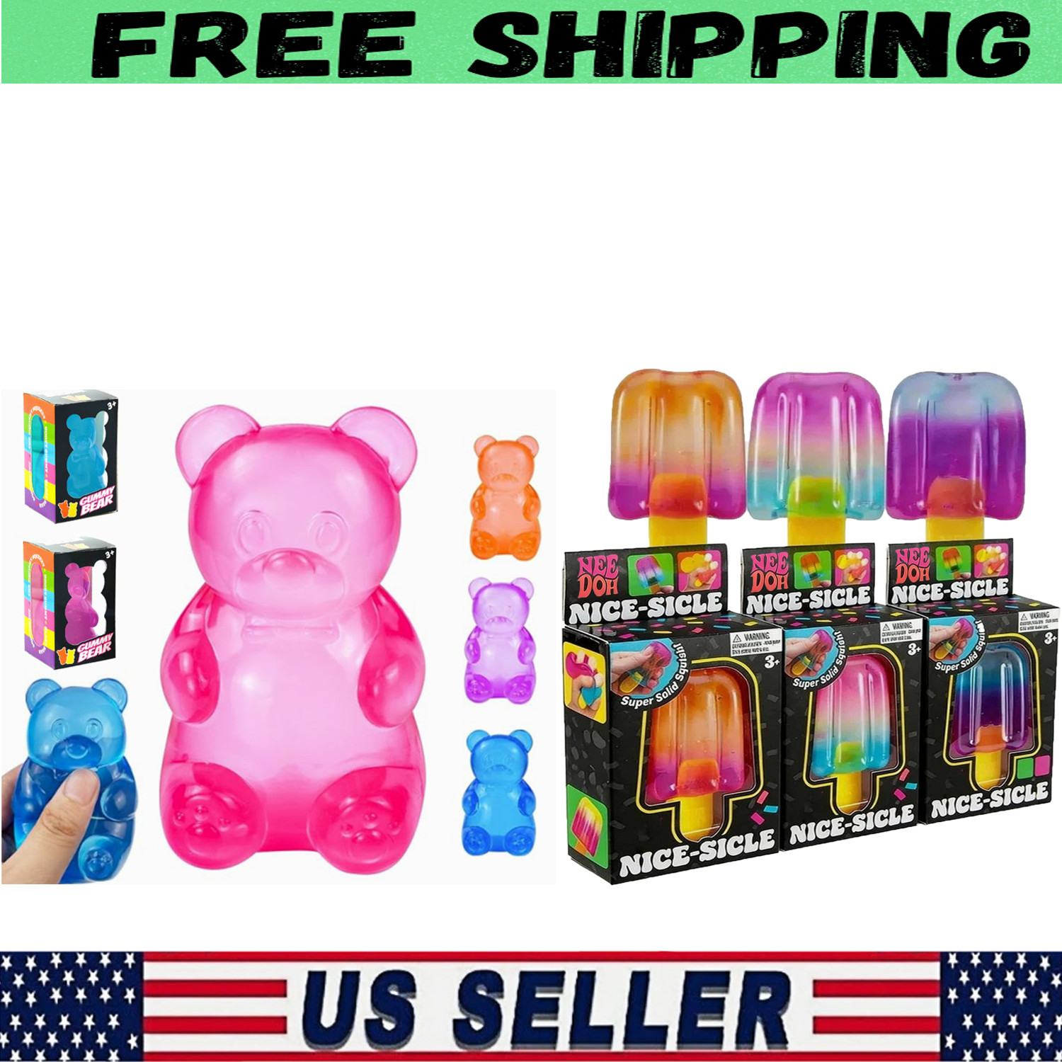 Nee Doh Super Squish Fidget Toy-Stress Relief Toy Brand New In Box