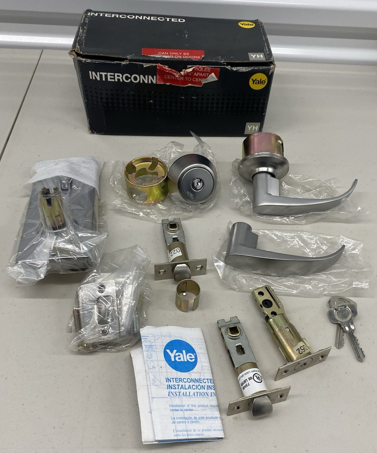Yale Cascade 64CS Interconnect Pass Lever Set US26D Commercial Lock Brand NEW