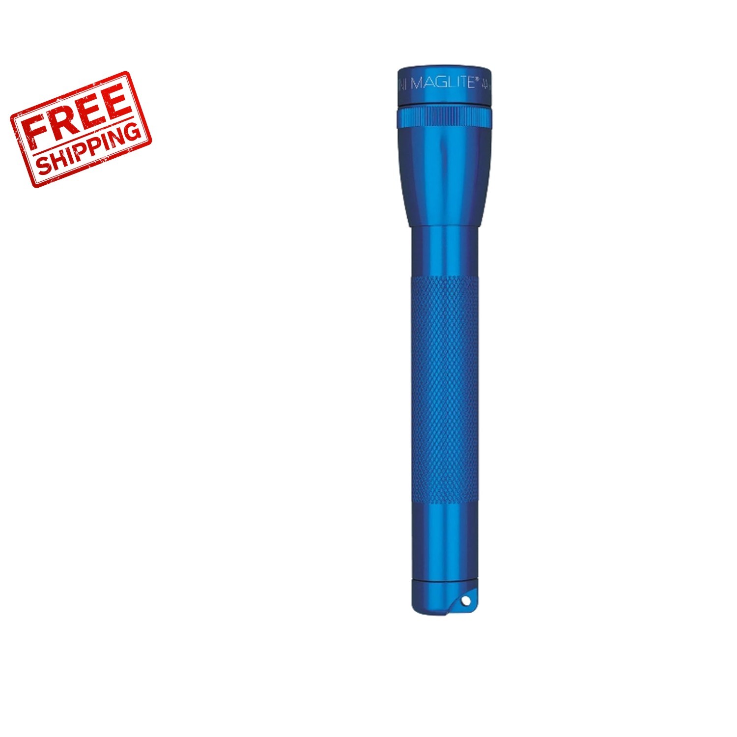 Blue Maglite Mini Flashlight Compact Durable Waterproof Adjustable Beam