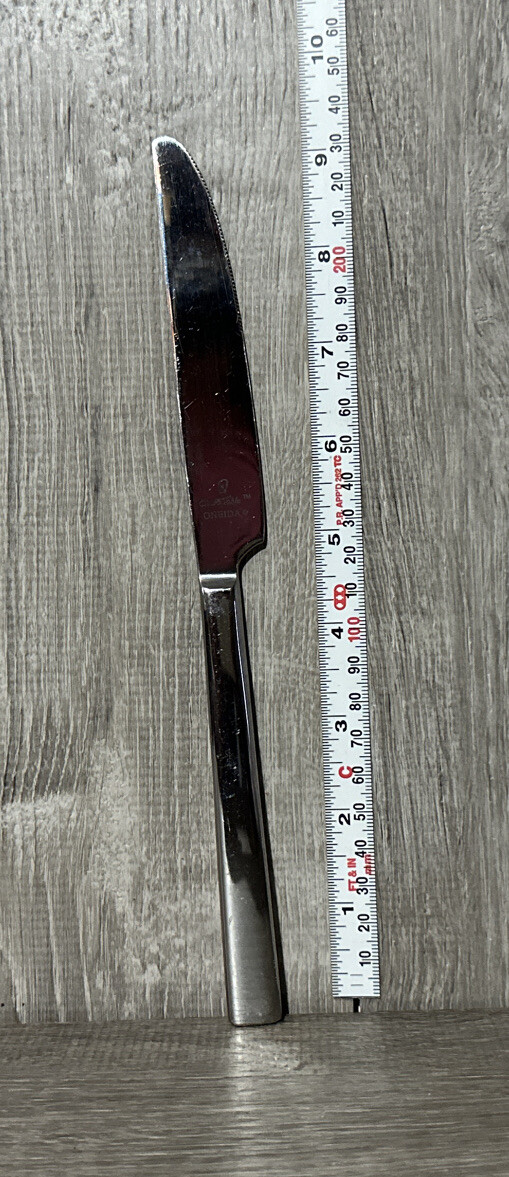 ONEIDA CHEFS TABLE DINNER KNIVES STAINLESS FLATWARE
