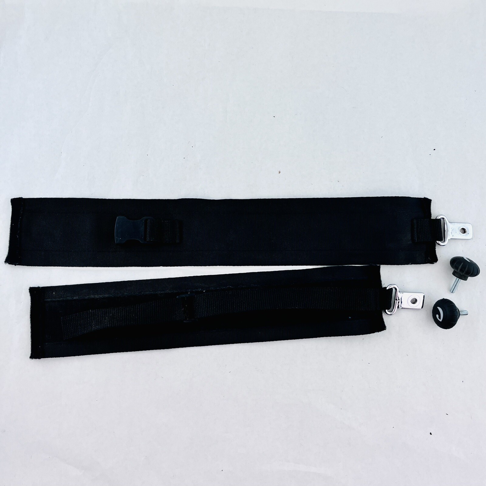 Black Strap Buckle Seat Belt with Hook and Loop Knob for R82 Etac Size 2 Stander