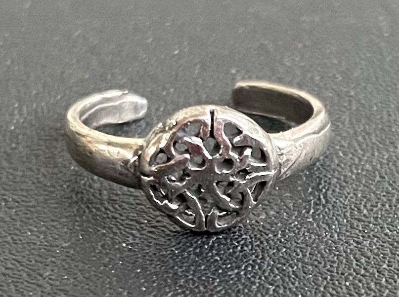 Flowers toe ring genuine .925 sterling silver adjustable + gift box