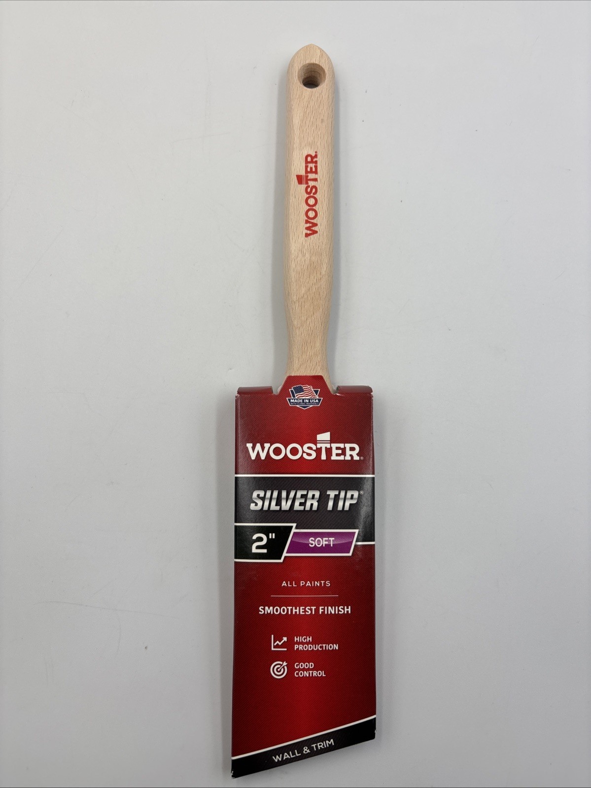 2" Wooster 5221 Silver Tip CT Polyester Angle Sash Paint Brush New