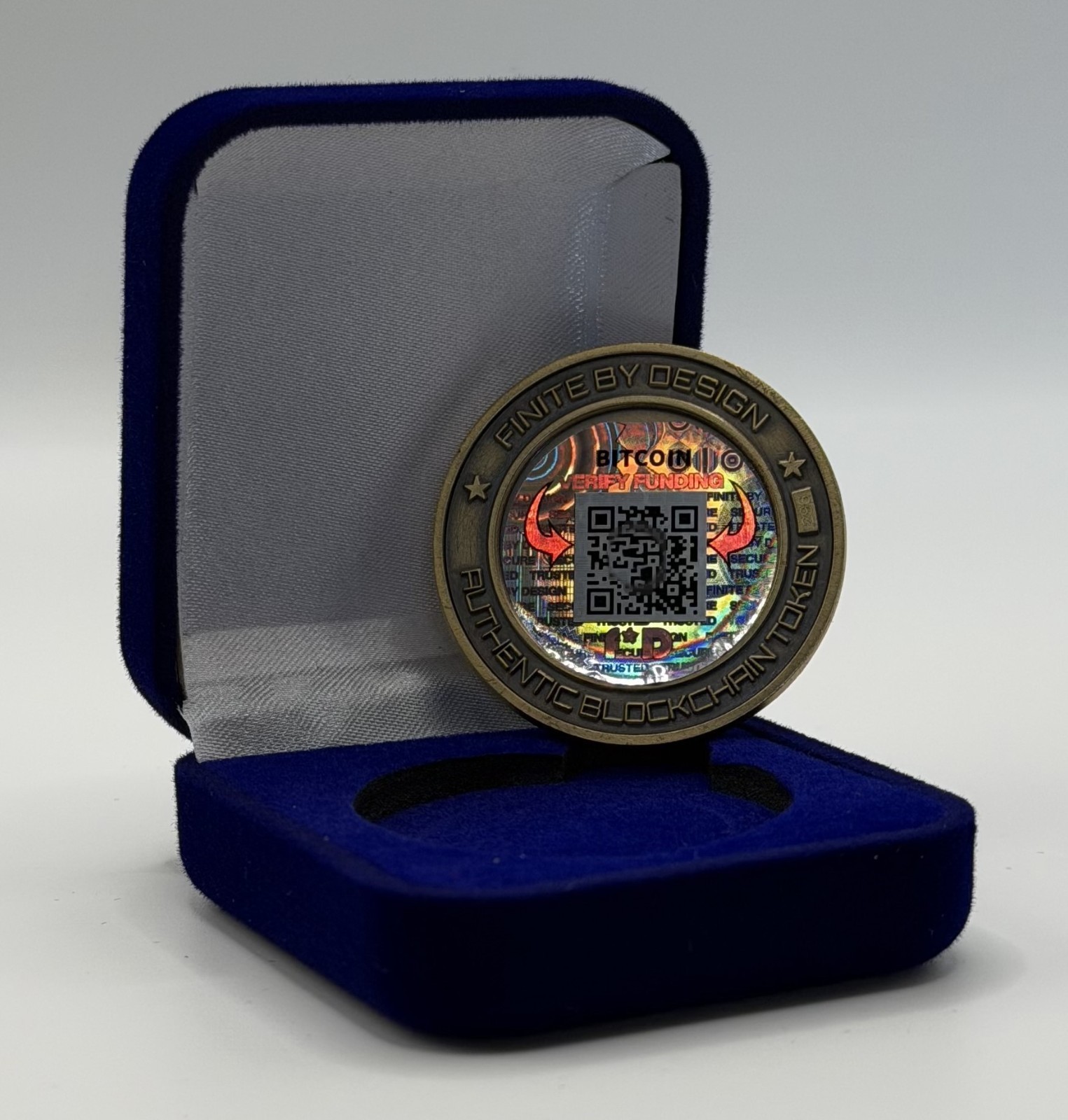 Bitcoin Physical Coin Crypto Cold Storage Wallet BTC Collectible