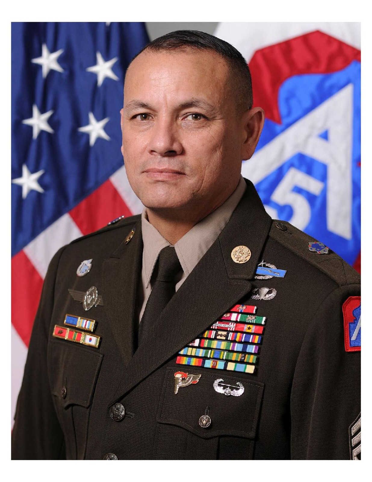 United States Army Sergeant Phil Barretto 8x10 Portrait Photo #2 On 8.5" x 11"