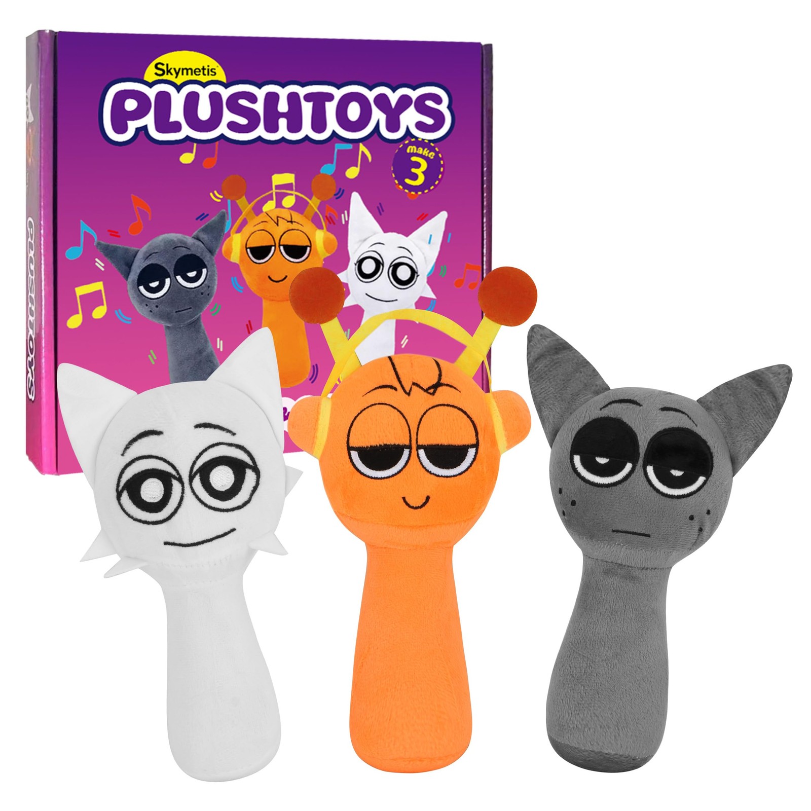 Sprunky Plush Toy - Birthday Party Stuffed Animal, Orange Play Plush Toy for ...