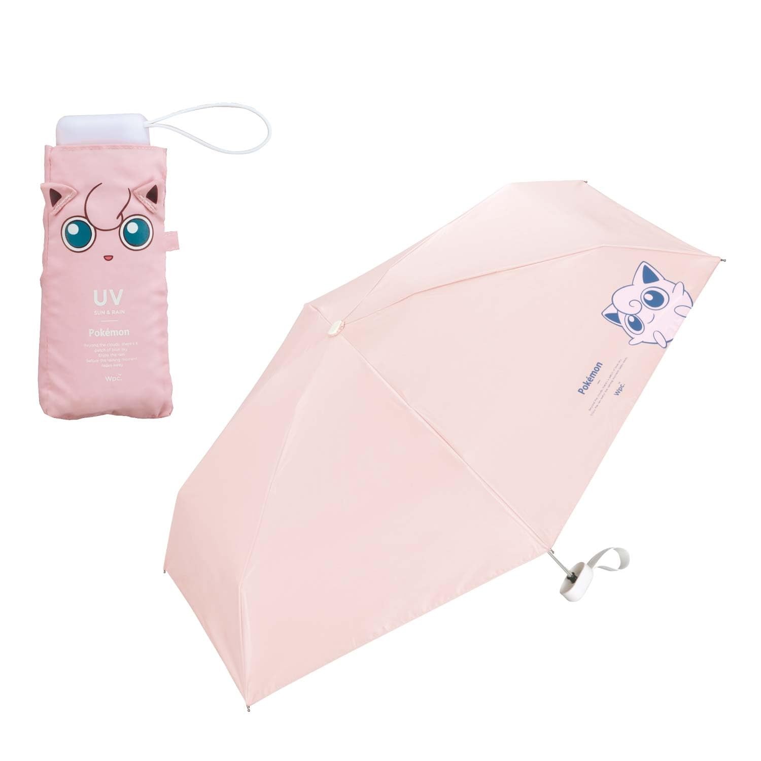 Wpc. Pokemon Jigglypuff Mini Umbrella Pink Bulbasaur  UV Cut 100% UPF50+ Japan