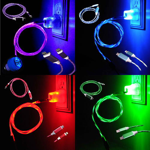 LYTECORDZ LED Lighted Light Up TYPE C Charging Charger Cable USB Cord