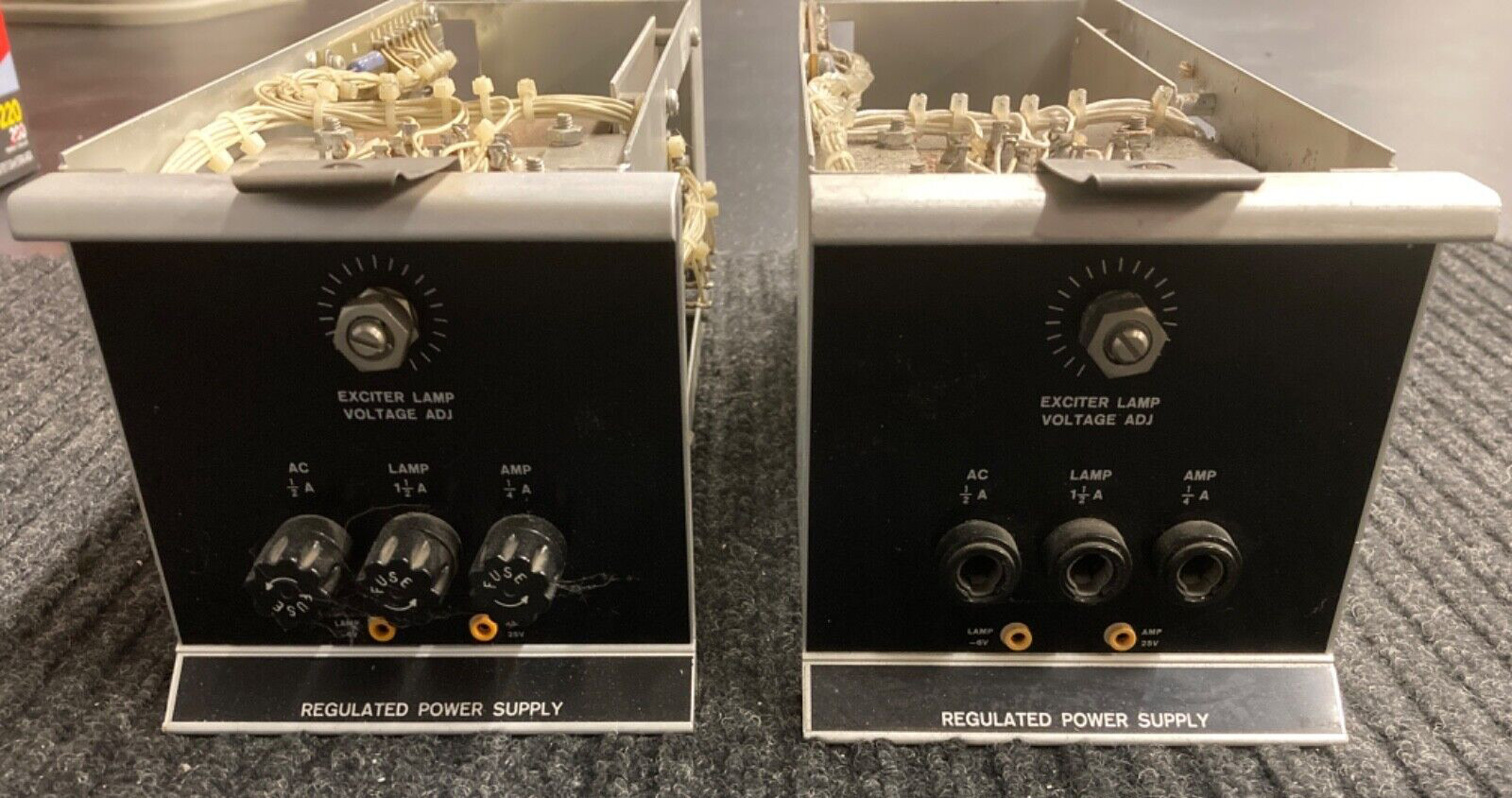 (2) RCA TP-66 Telecine Audio Rack Power Regulated Supplies