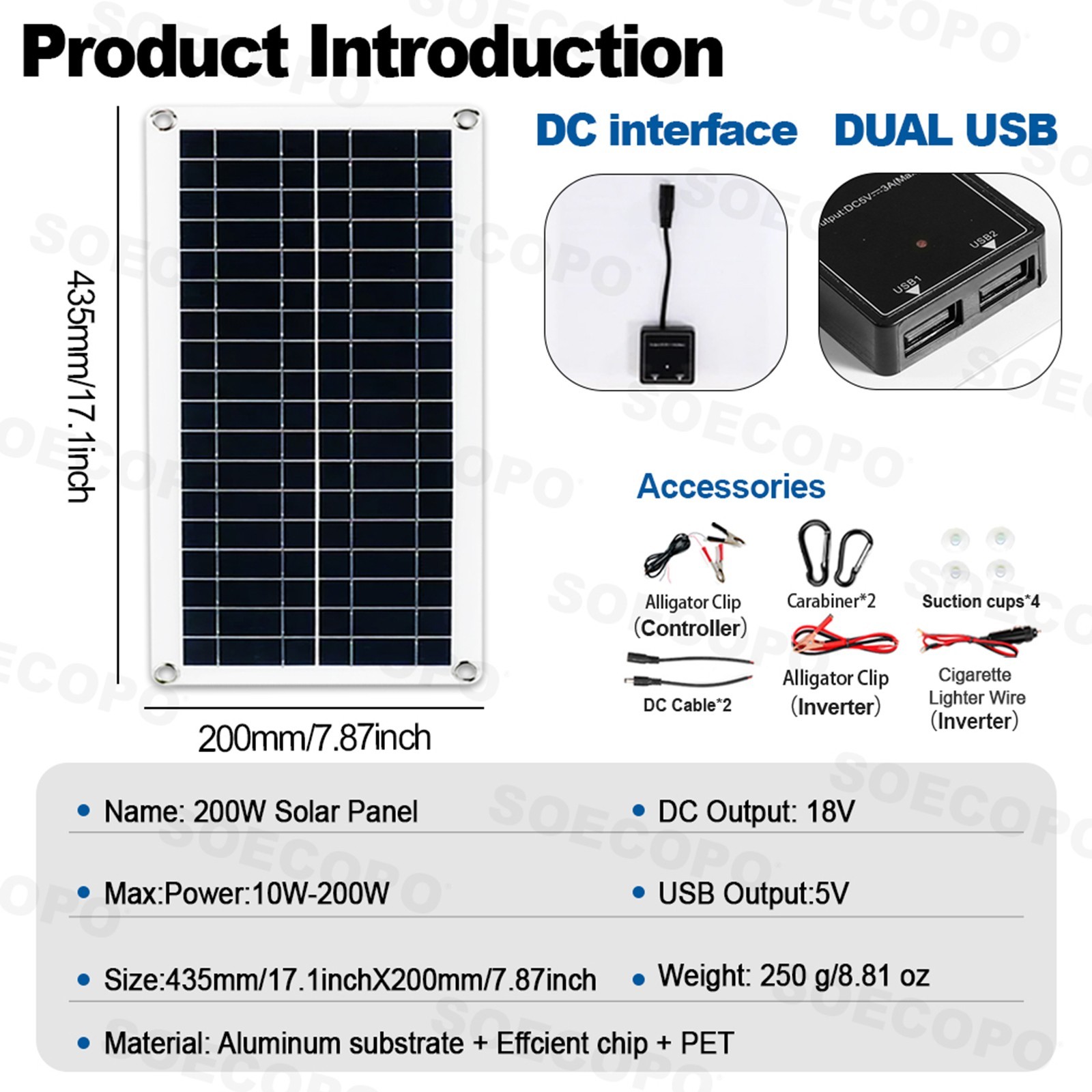10000W Solar Kit | Includes Inverter, 2pcs 200W Solar Panels 100A Controller.