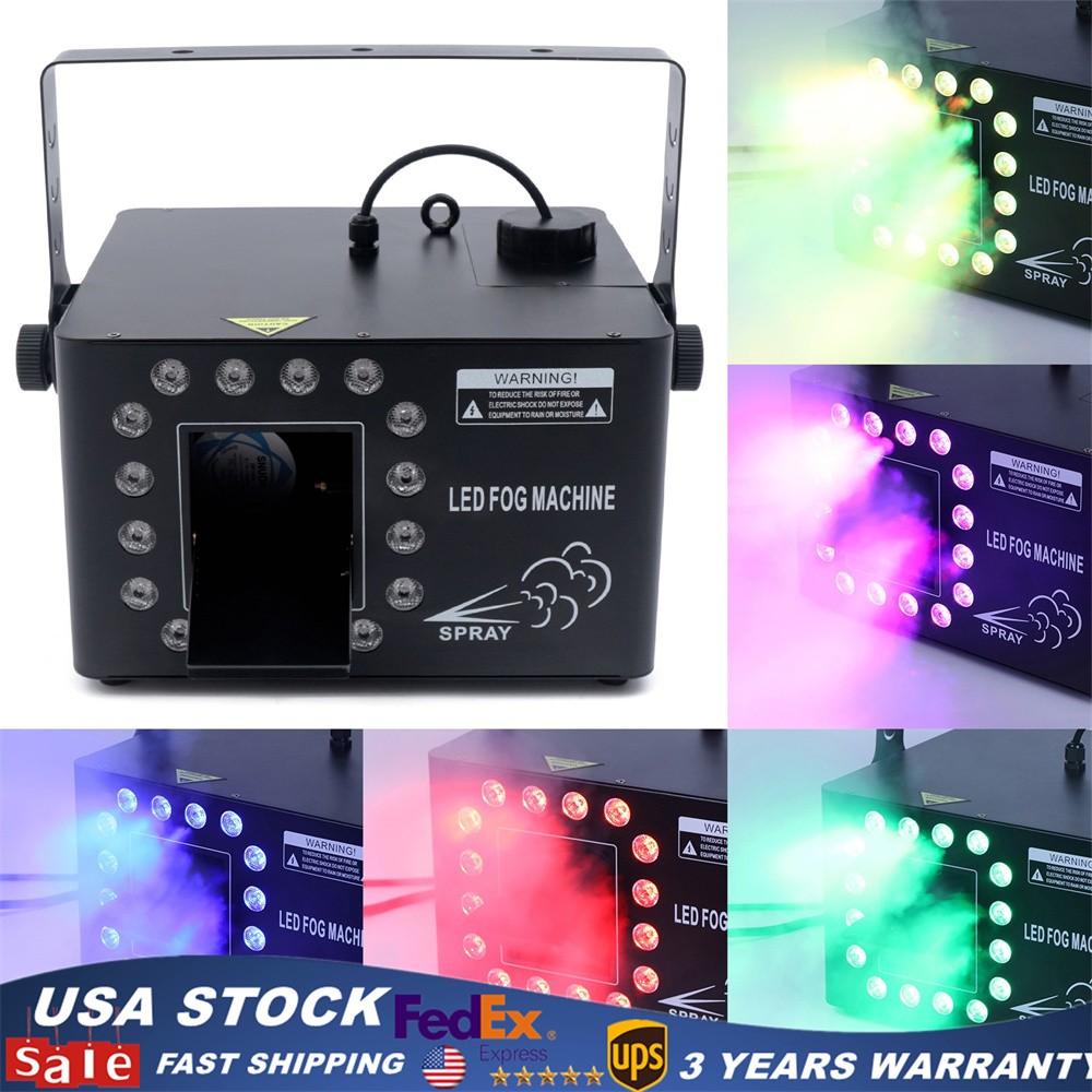 1500W Low Profile Hazer Haze Smoke Machine DMX Theater DJ Party Stage Effect