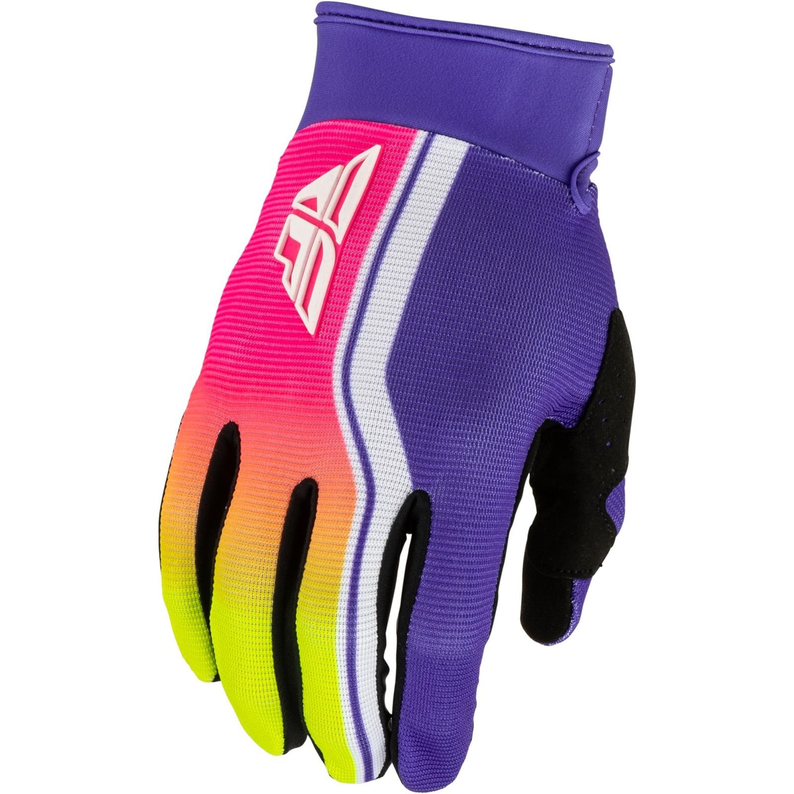 FLY Racing F-16 RAZE GLOVES PURPLE/PINK/YELLOW XL 380-914X