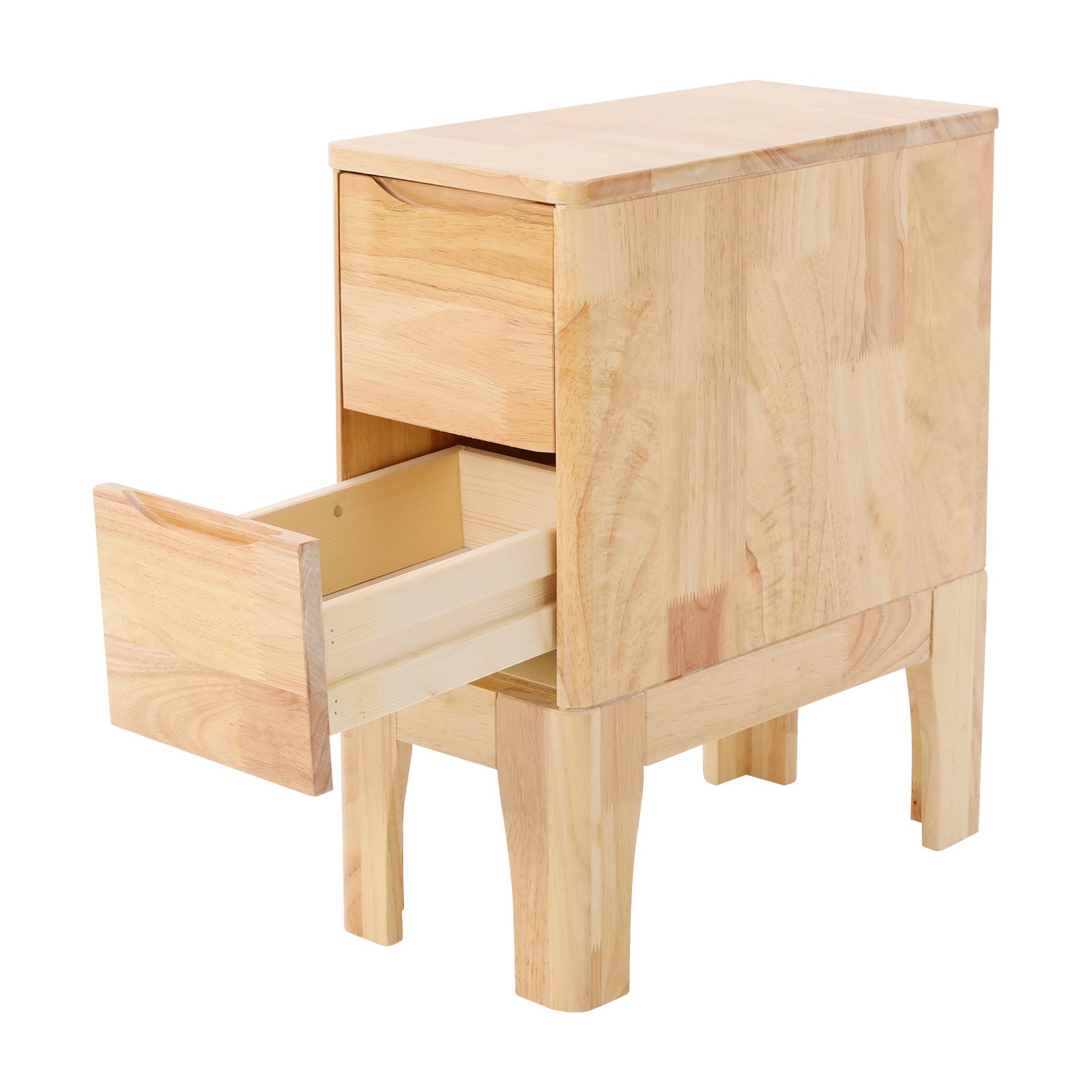 Wood Bedside Table, Sofa Side Table, Bedside Table with Drawers Bedside Table