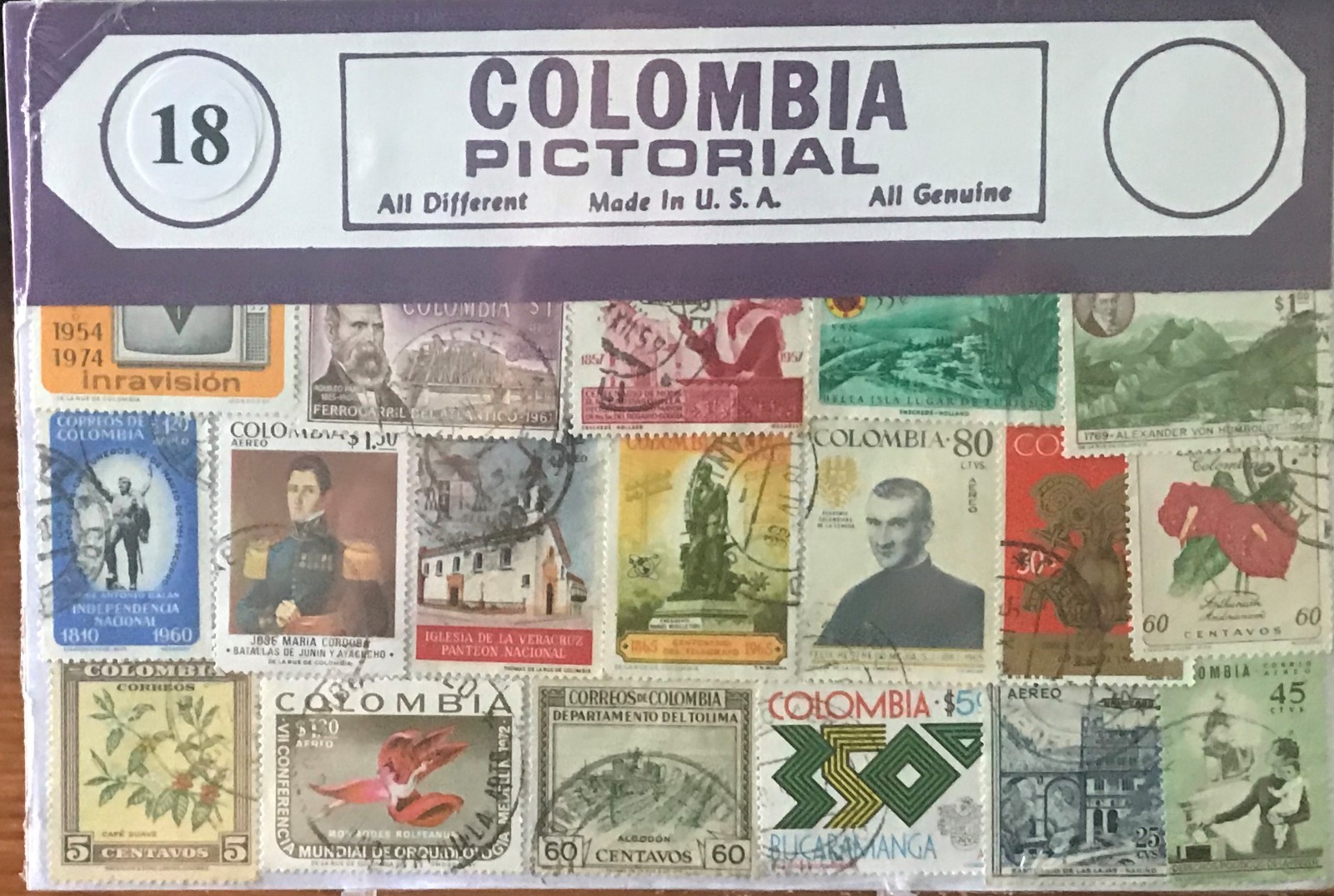 Stamp Packet - Columbia