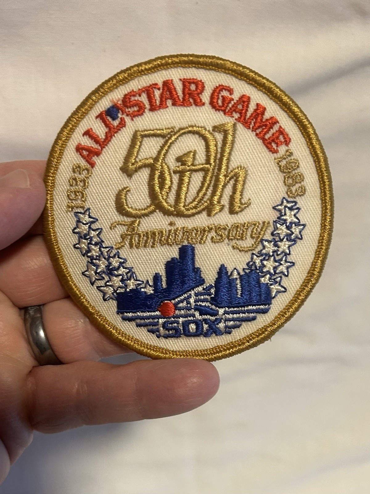 1983 White Sox 50th All Star Game Patch & Pin + 1985 Comiskey Park 75th Patch