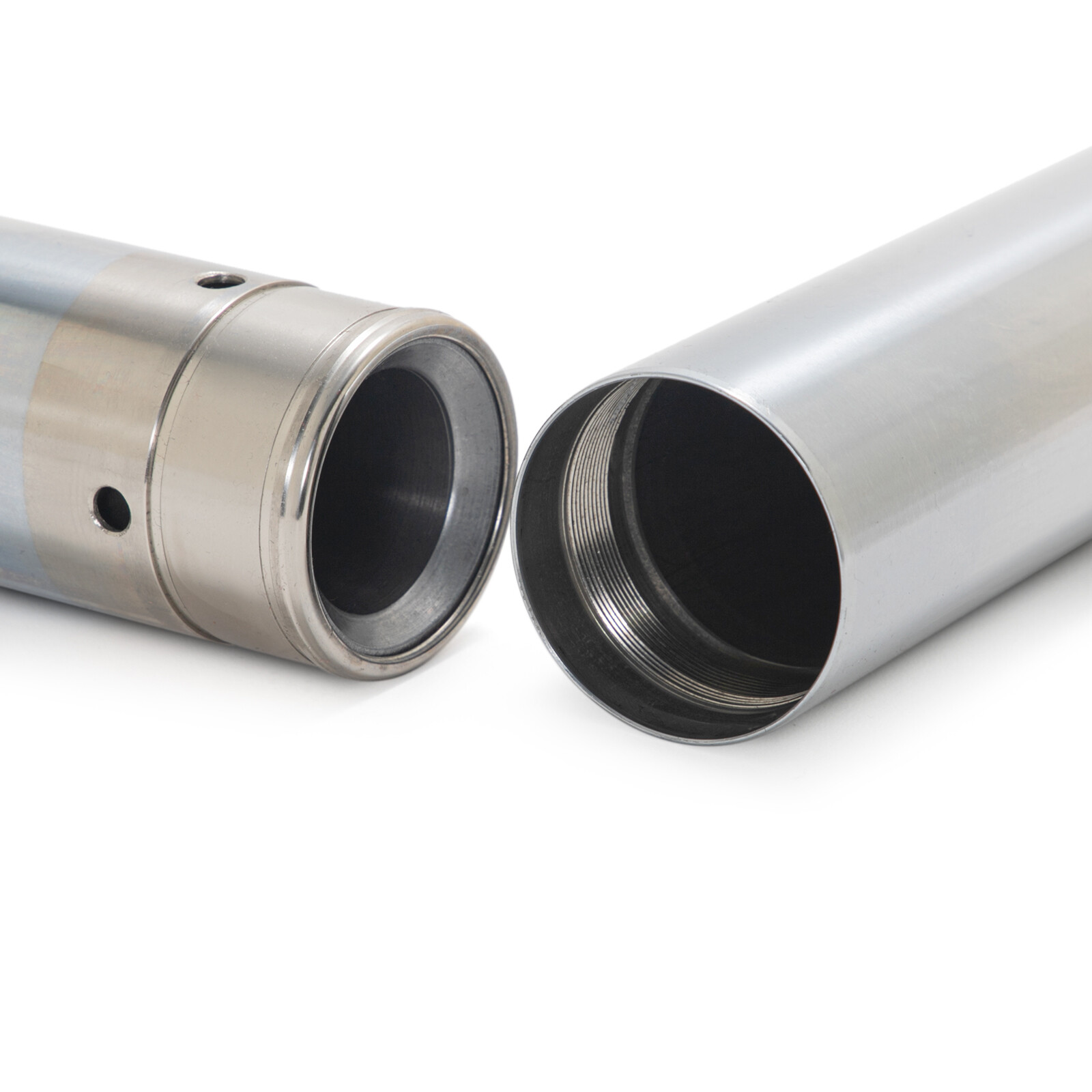 49mm Chrome Silver Fork Tubes For Harley Dyna FXDB FXDL 06-17 FXDBA 2013 FXD