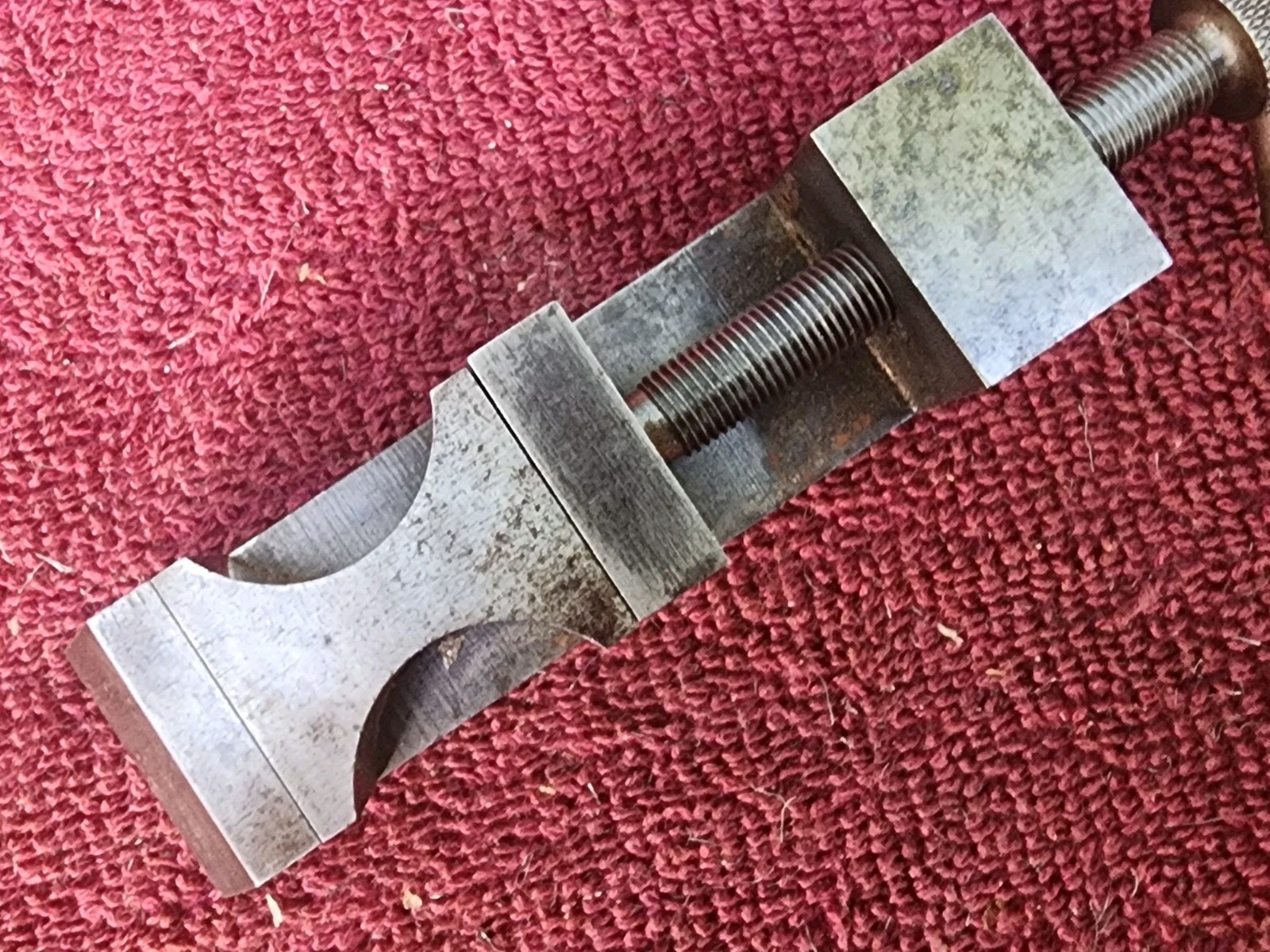 Vintage Unmarked Toolmakers Vise, 3-1/4" Body, 7/8" Wide
