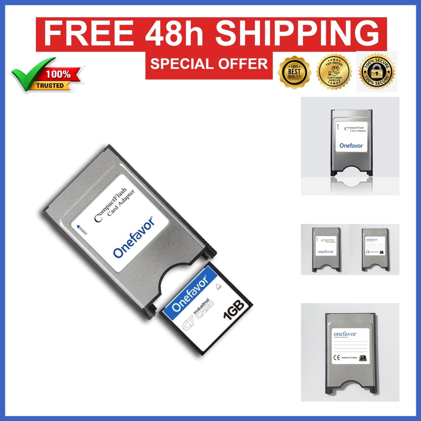 onefavor 1GB Compact Flash Card for CNC IPC Numerical Control Machine