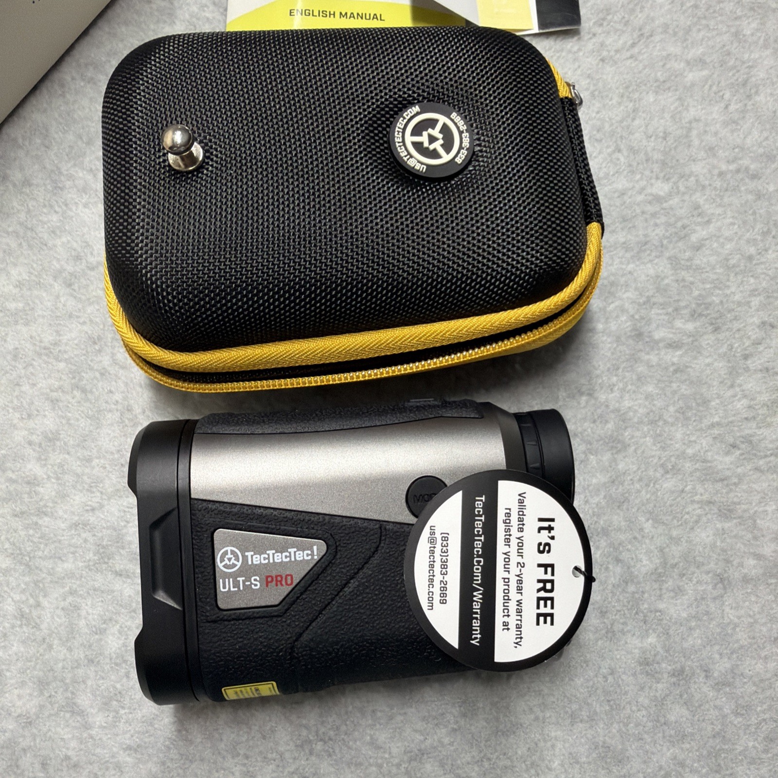 TecTecTec ULT-S Pro with Stabilization Golf Rangefinder with TOLED Display