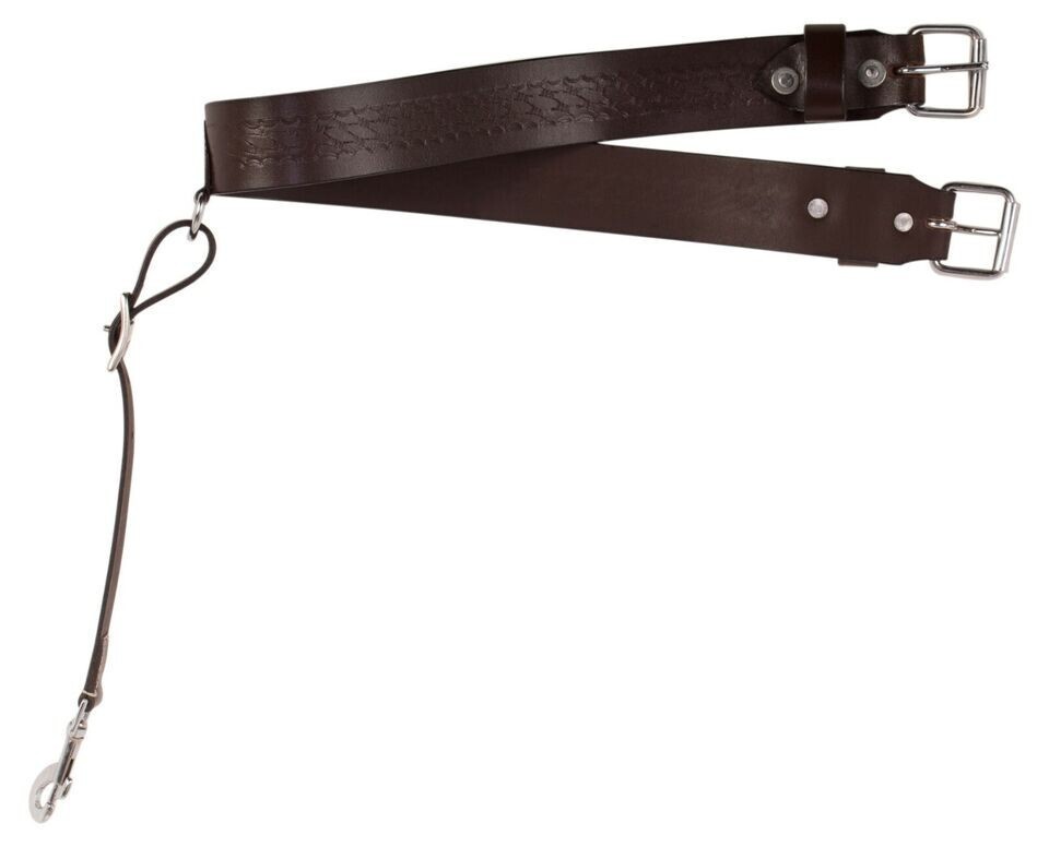 Basket Tooling Premium Dark Brown Leather For Western Saddle Back Cinch Girth