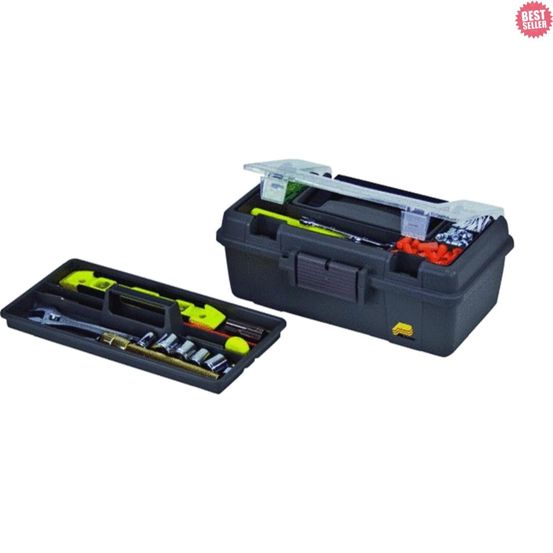 Efficient 13-Inch Top Access Tool Box with Three Compartments - Water Resistant