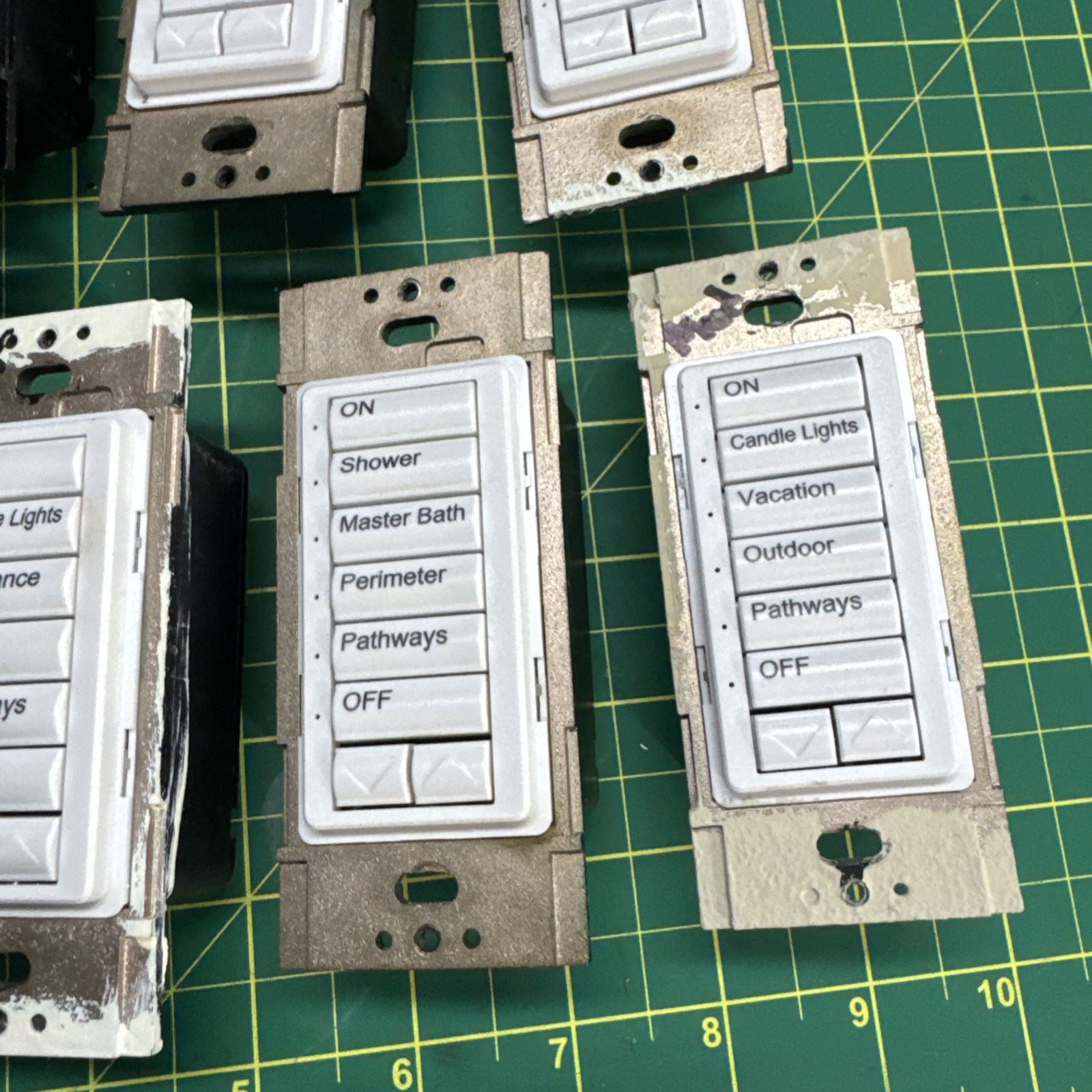 Lutron HomeWorks STWD-5BRL 5 Button Raise Lower Keypad Dimmers