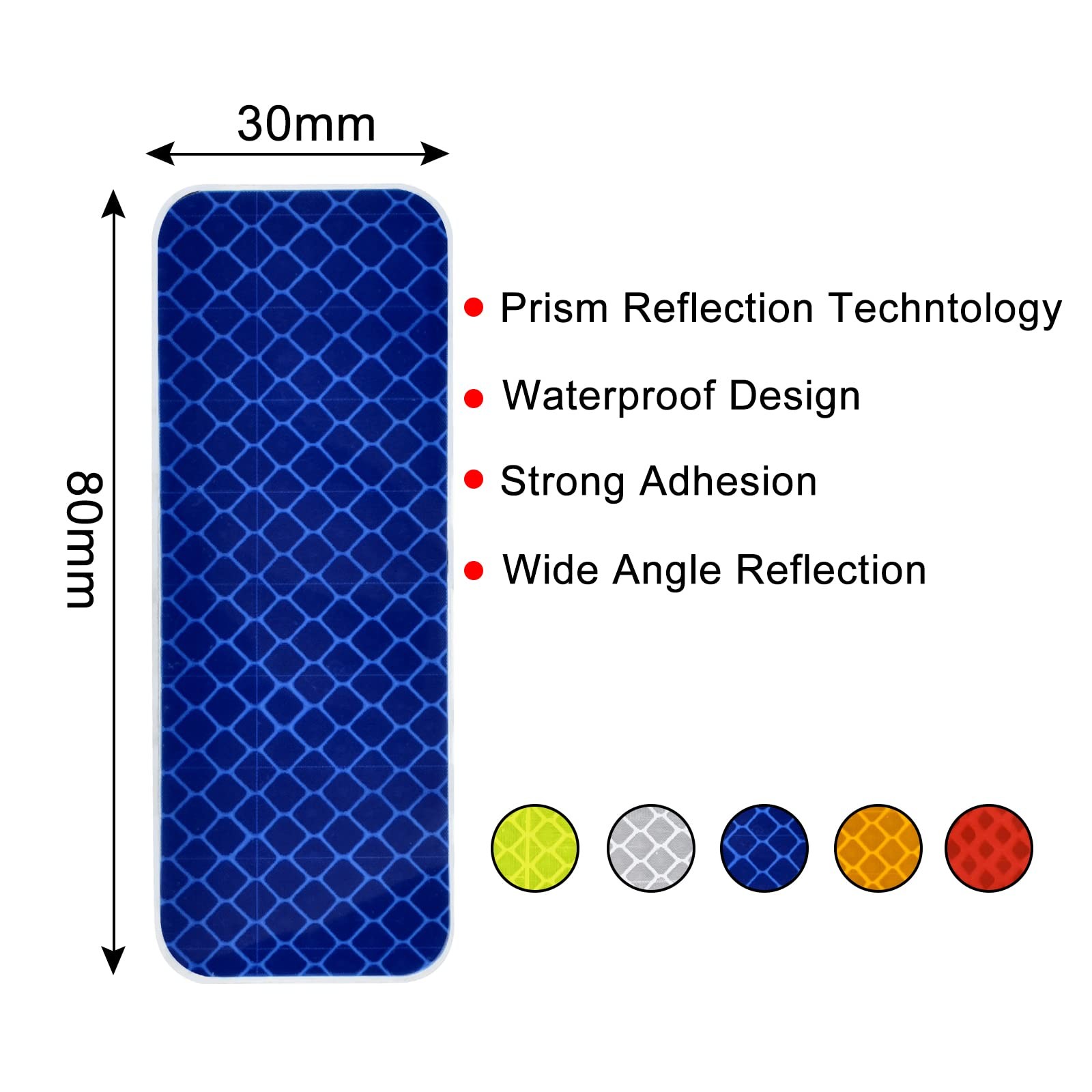 25 Pcs Warning Reflective Stickers Assortment Outdoor 25Pcs, Assorted
