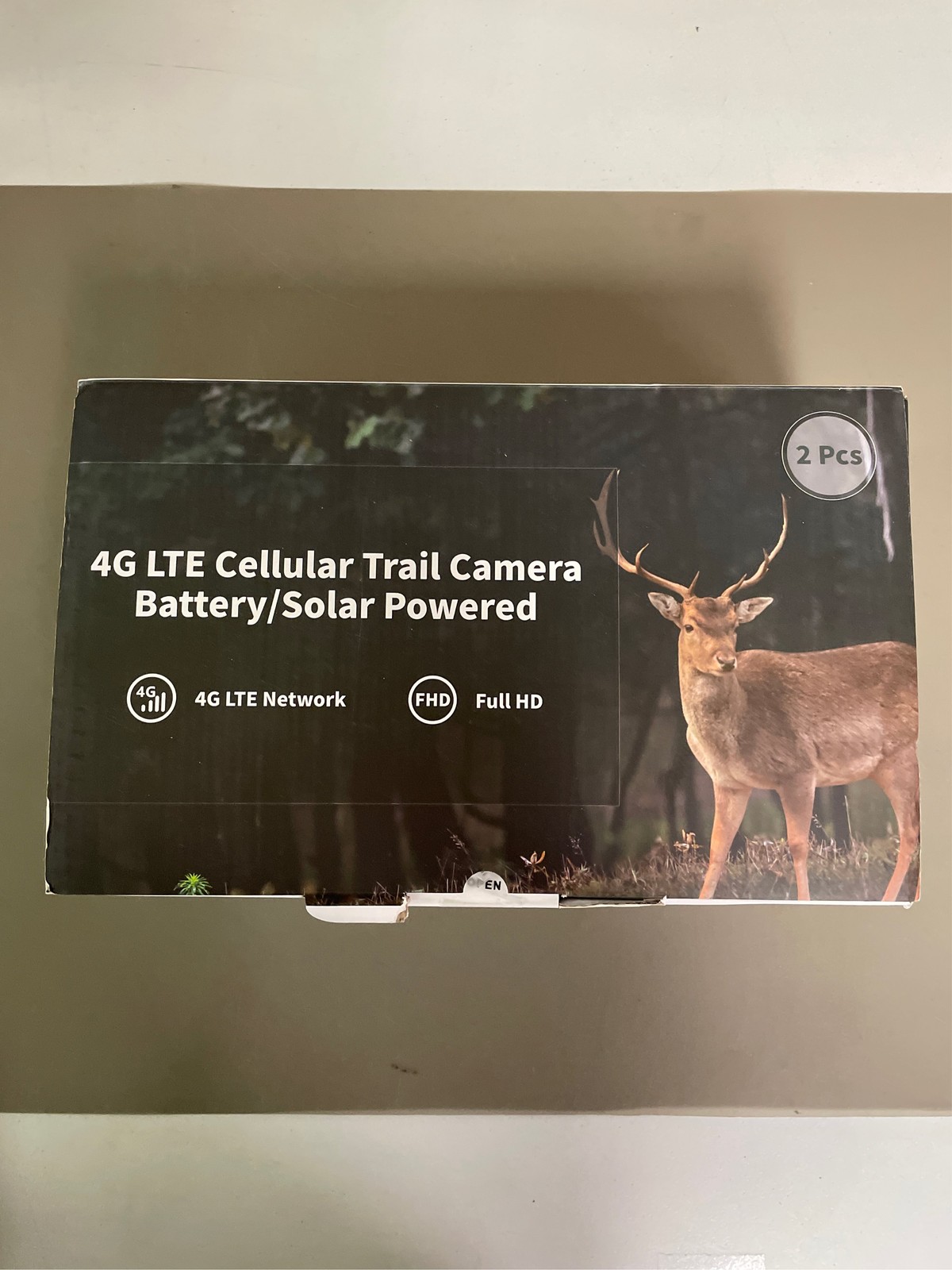 Trail Camera 2 Packs, 4G LET Cellular Trail Camera Built-in SIM Card Unlimited 1