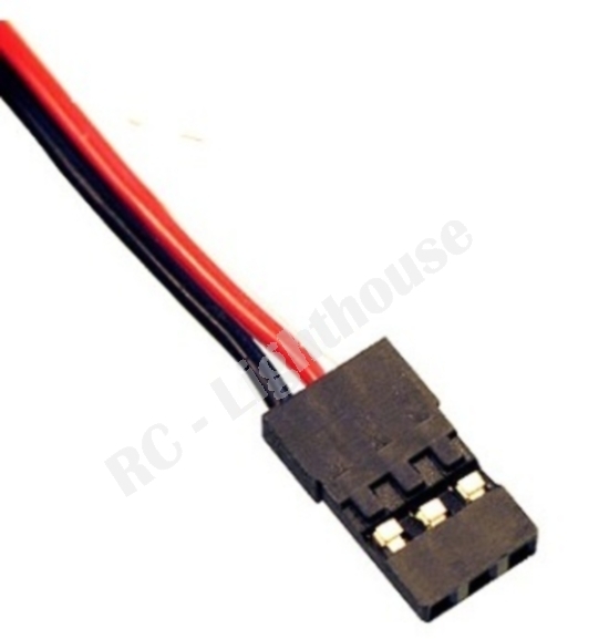 RC lights JR Male connector plug add on 1 pc. Direct connection to your receiver