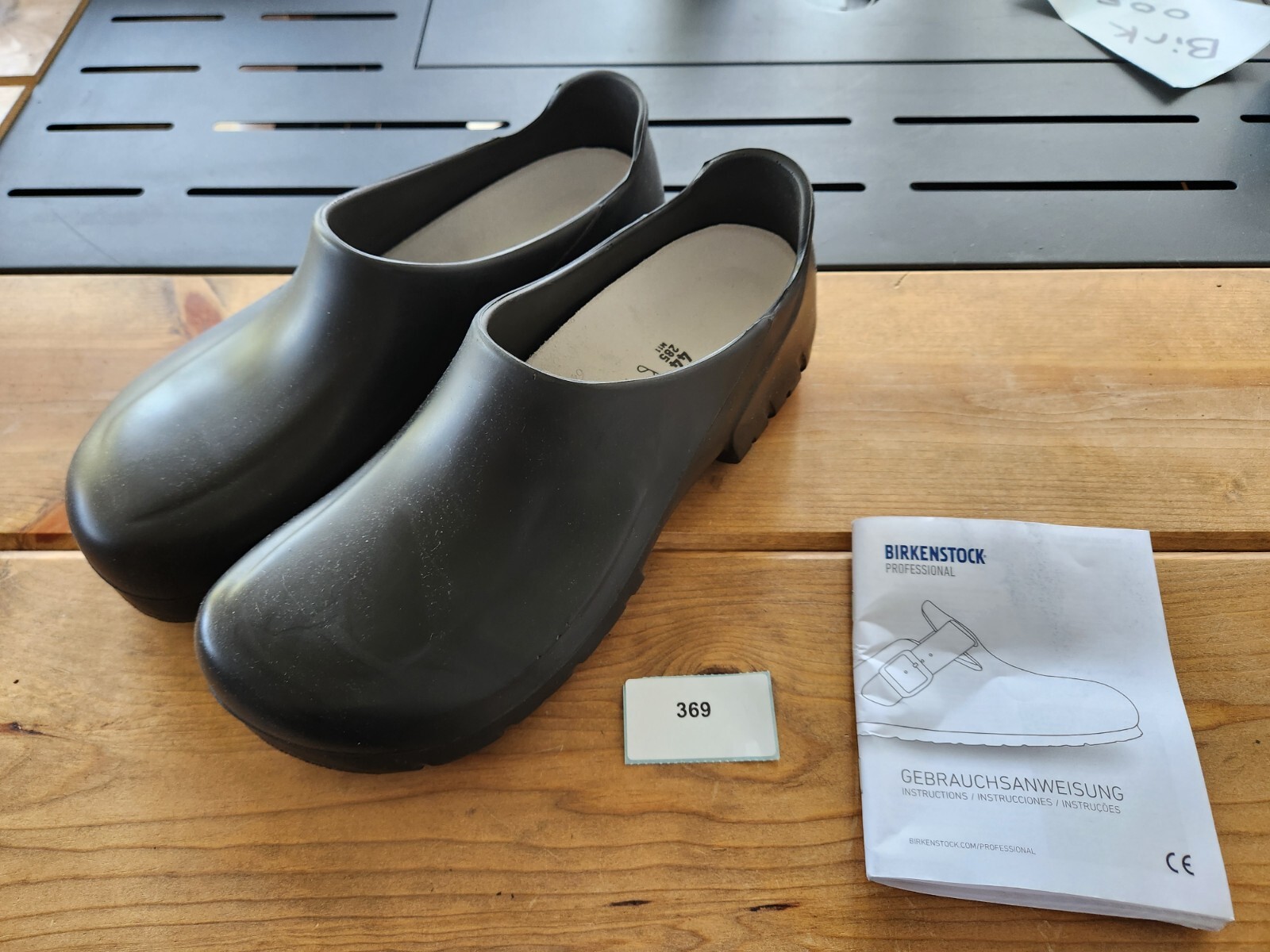 BIRKENSTOCK A-640 Black PROFESSIONALCLOGS REINFORCED TOE EU 44 Men's 11