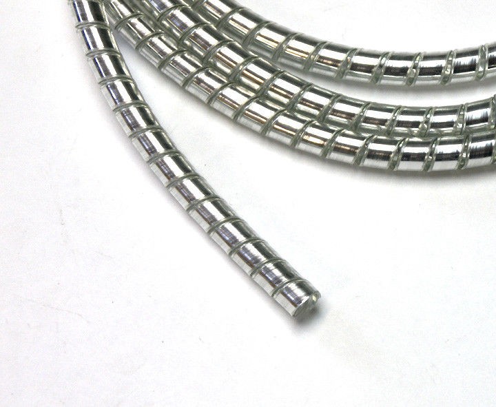 Chrome Spiral Cable Wrap, Wire Tidy 1/4" (6mm) I.D. 5 feet long Cable Organiser