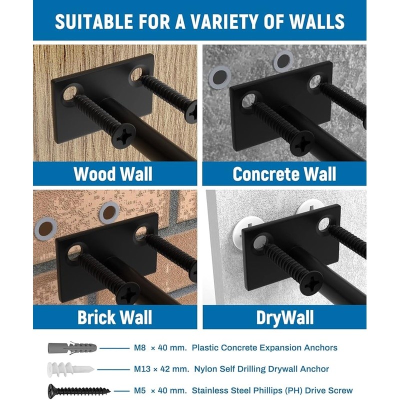 32 Pack Floating Shelf Bracket Concealed Support Heavy Duty 110lb Capacity New