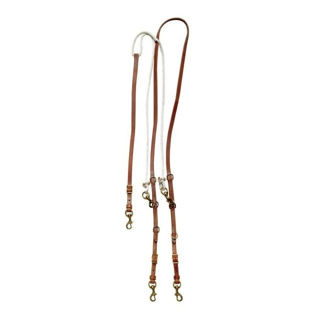 Berlin Custom Leather German Martingale Barrel Style Reins | Training Aid