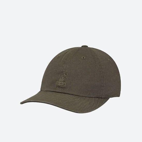 Kangol Washed Baseball 792179692604 NEW Men's Hat Cotton Smog ONE SIZE
