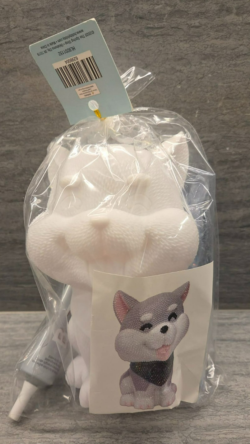 Super Cute Doggy Coin Bank Diamond Painting Kit - Great NEW Gift this Holiday!