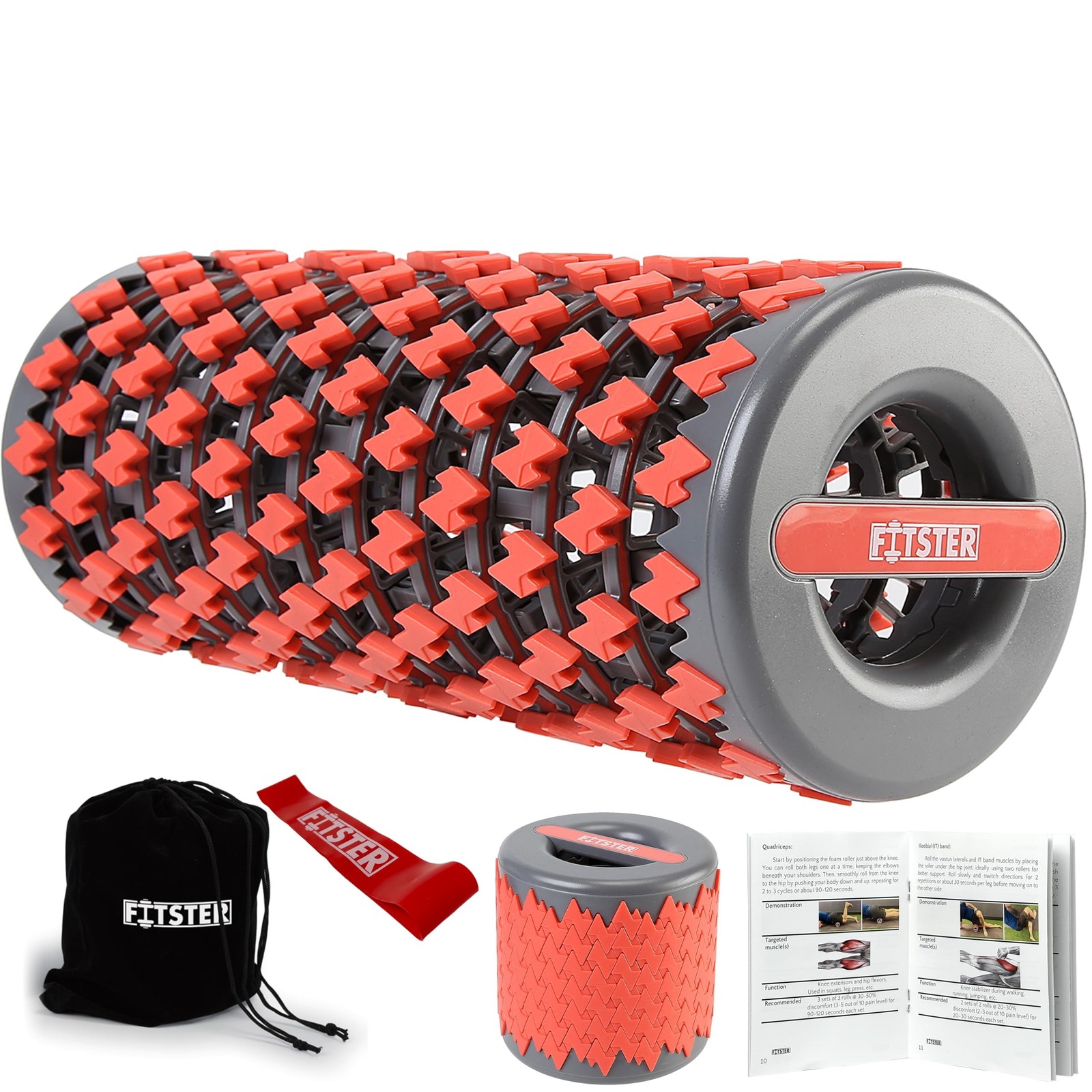 Collapsible Foam Roller for Exercise and Recovery (13 Inches), Easily Portabl...