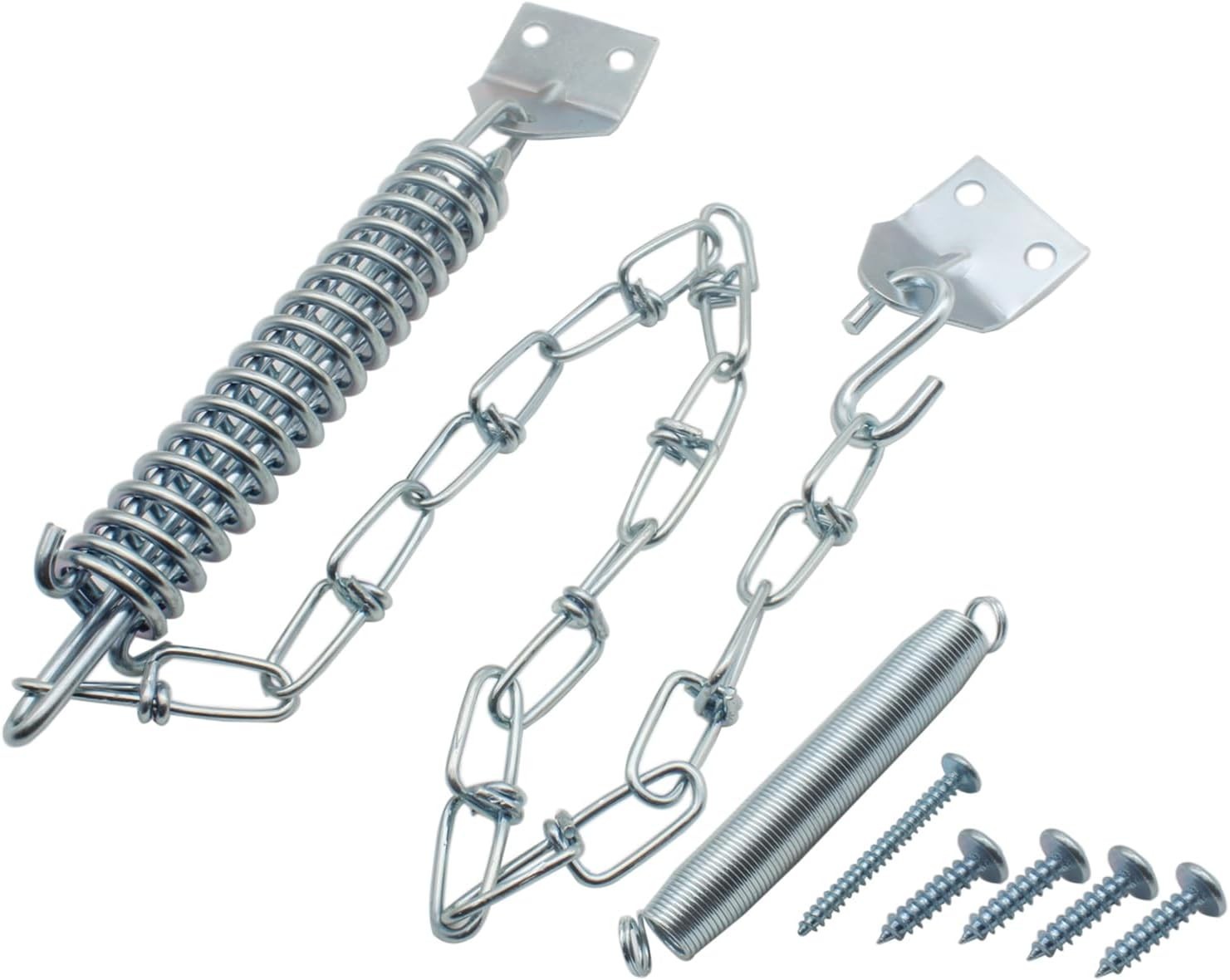 1 Set Screen Door Chain Storm Door Protector Chain and Spring Heavy Duty Storm D