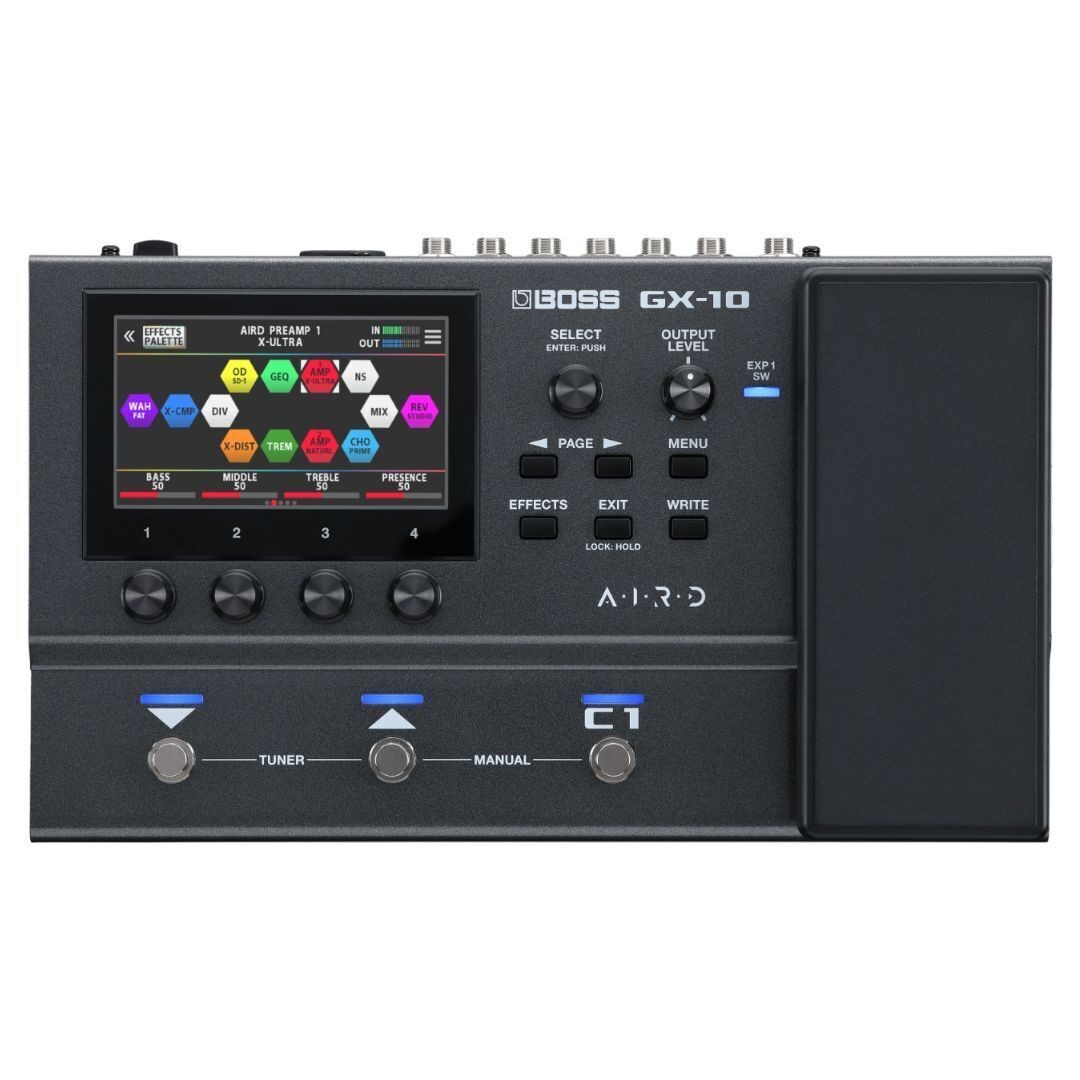 BOSS GX 10 Guitar Effects Processor Integrated Expression Pedal PRO