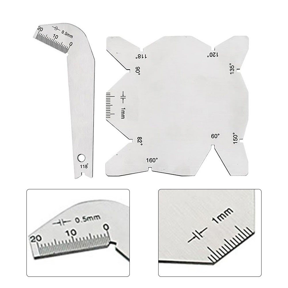 Rust Resistant Measuring Tools Stainless Steel Protractor Set (2 Piece)