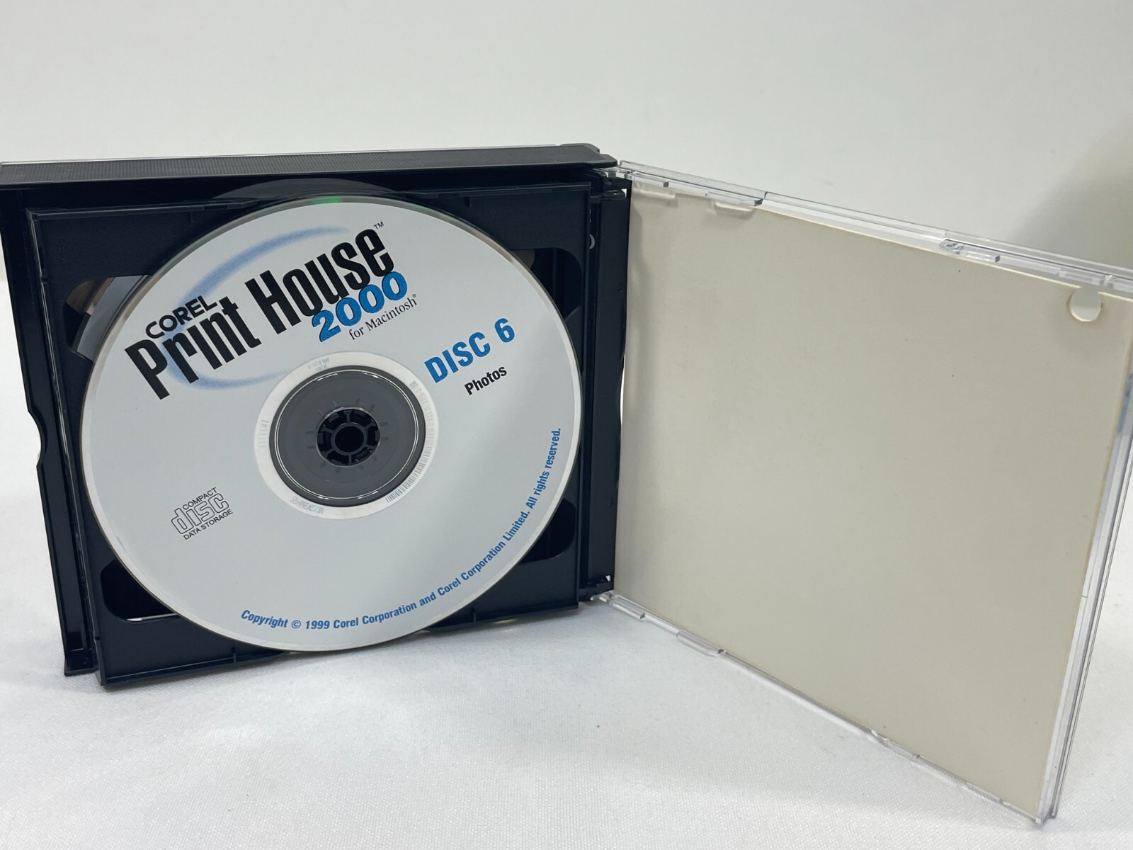 Vintage 1999 Corell Print House 2000 CD-ROM Macintosh Mac Software