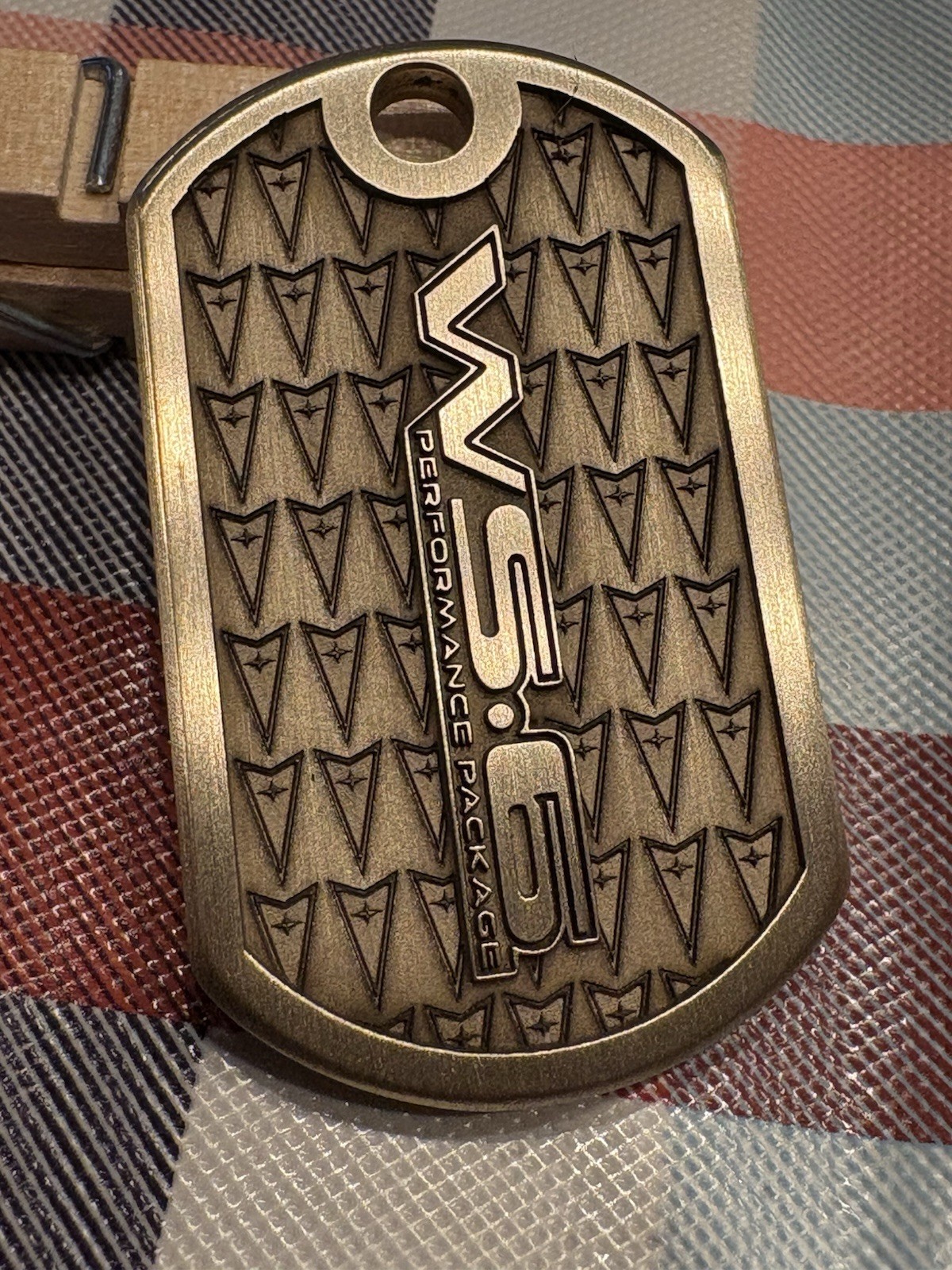 WS-6 Solid Brass Custom Keychain