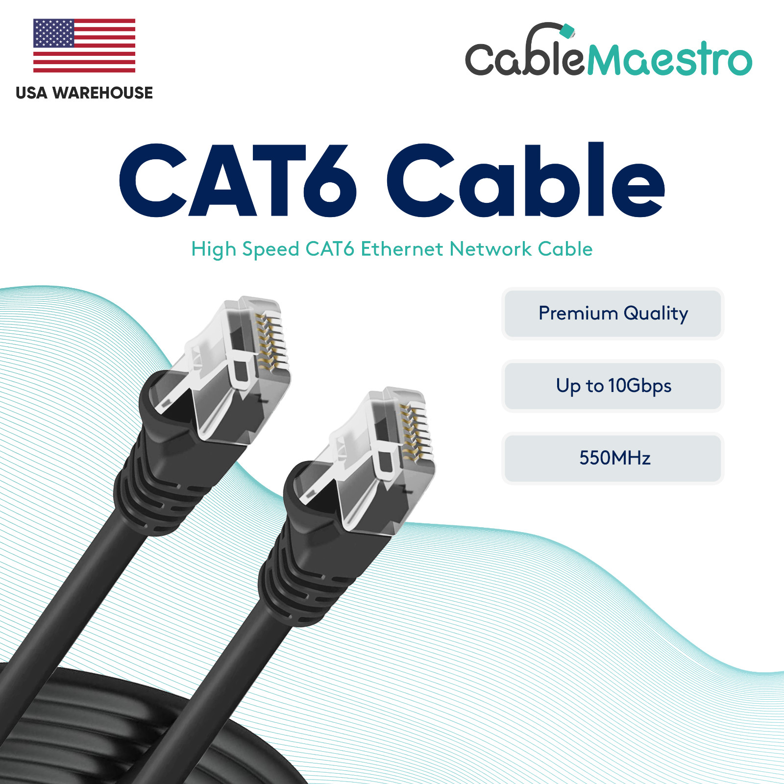 CAT6 Ethernet Internet CAT 6 Cable LAN Network Modem Router RJ45 Patch Cords Lot