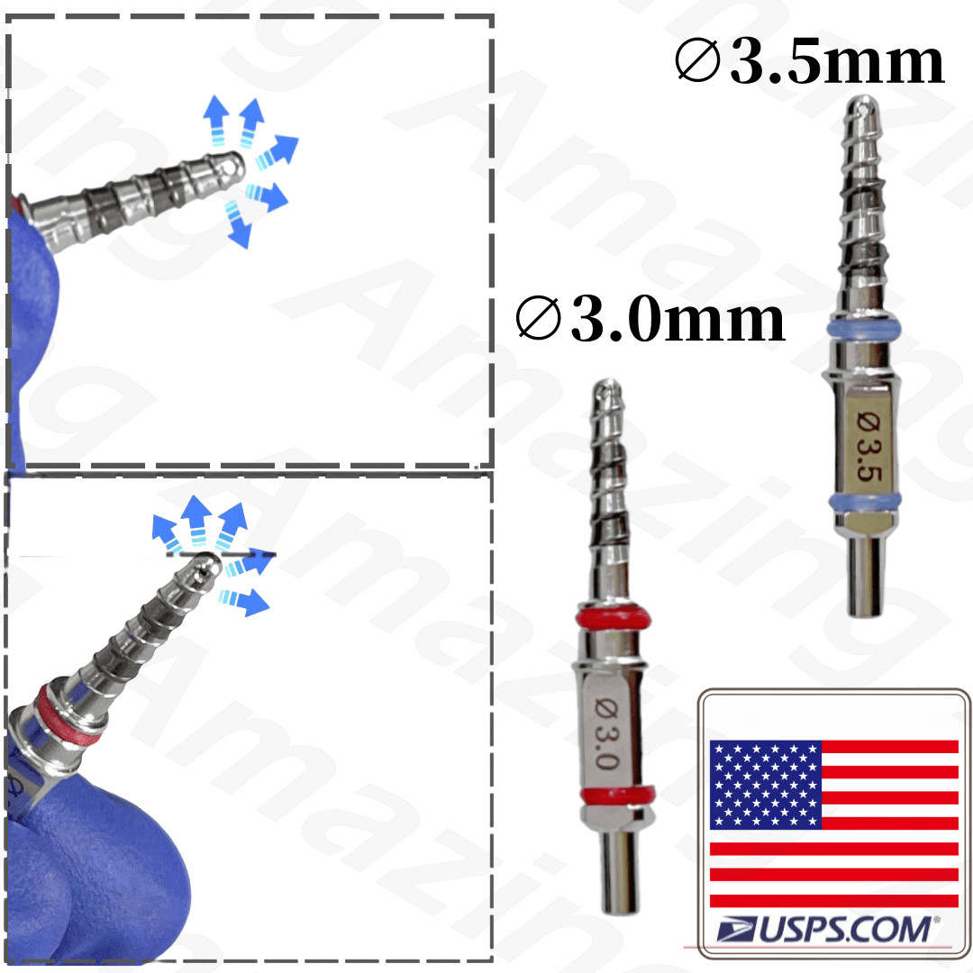 2Pcs Dental Water Rising Drills Hydraulic Membrane Lifter Sinus Lift Dome Drill