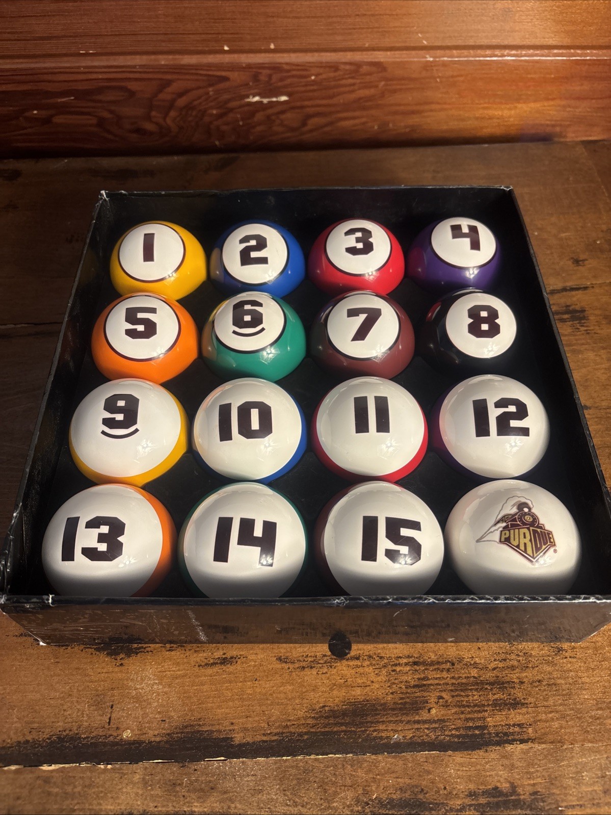 Purdue Boilermakers Billiard Ball Set Oversize Fat Numbers