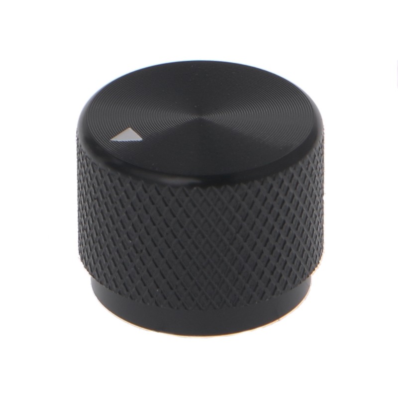 Potentiometer Knob 0.24" Dia Black Adjustable Metal Liner Outdoor Traveling Camp