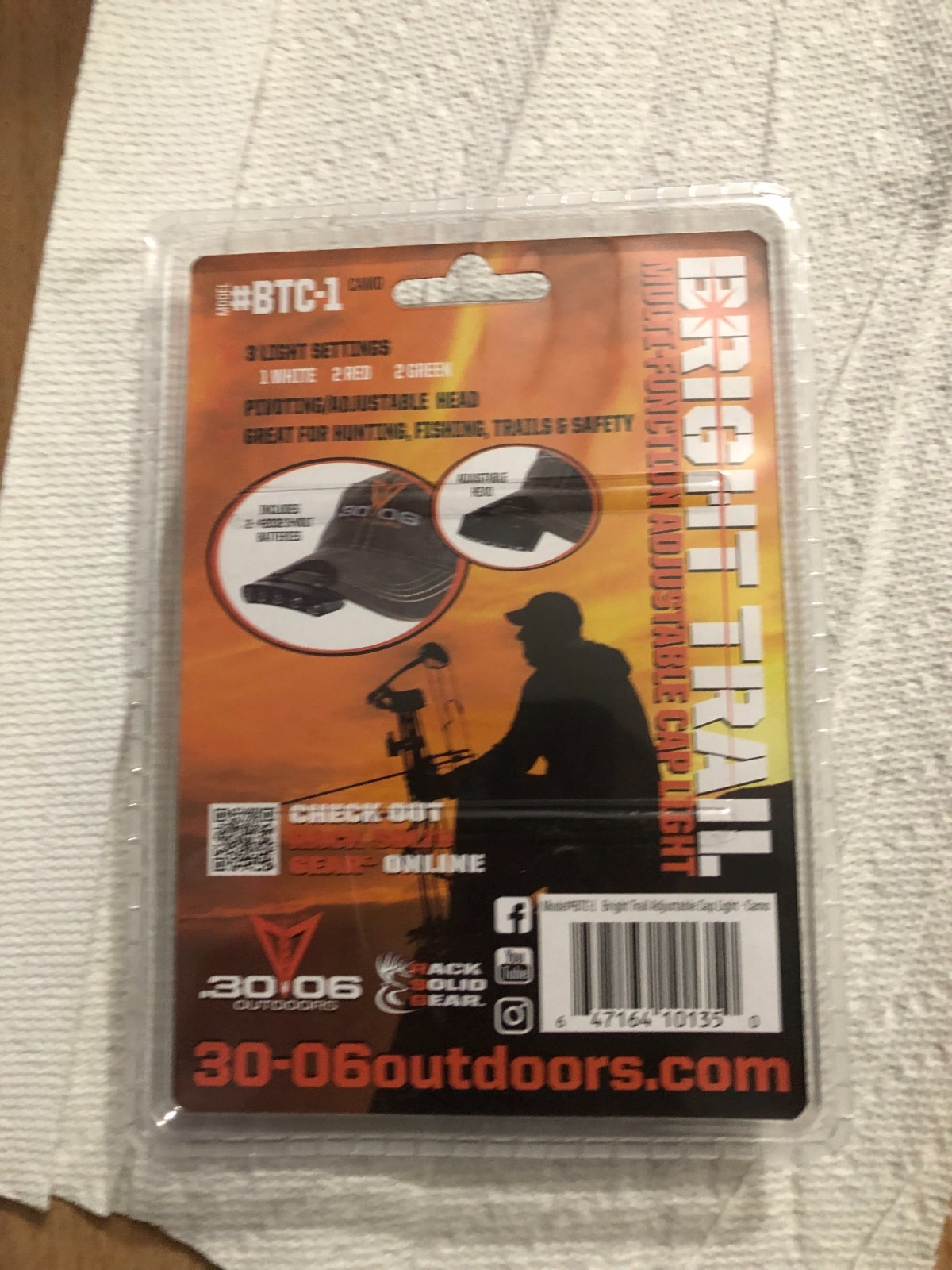 New Bright Trail Multi-Function Adjustable Cap Light BTC-1