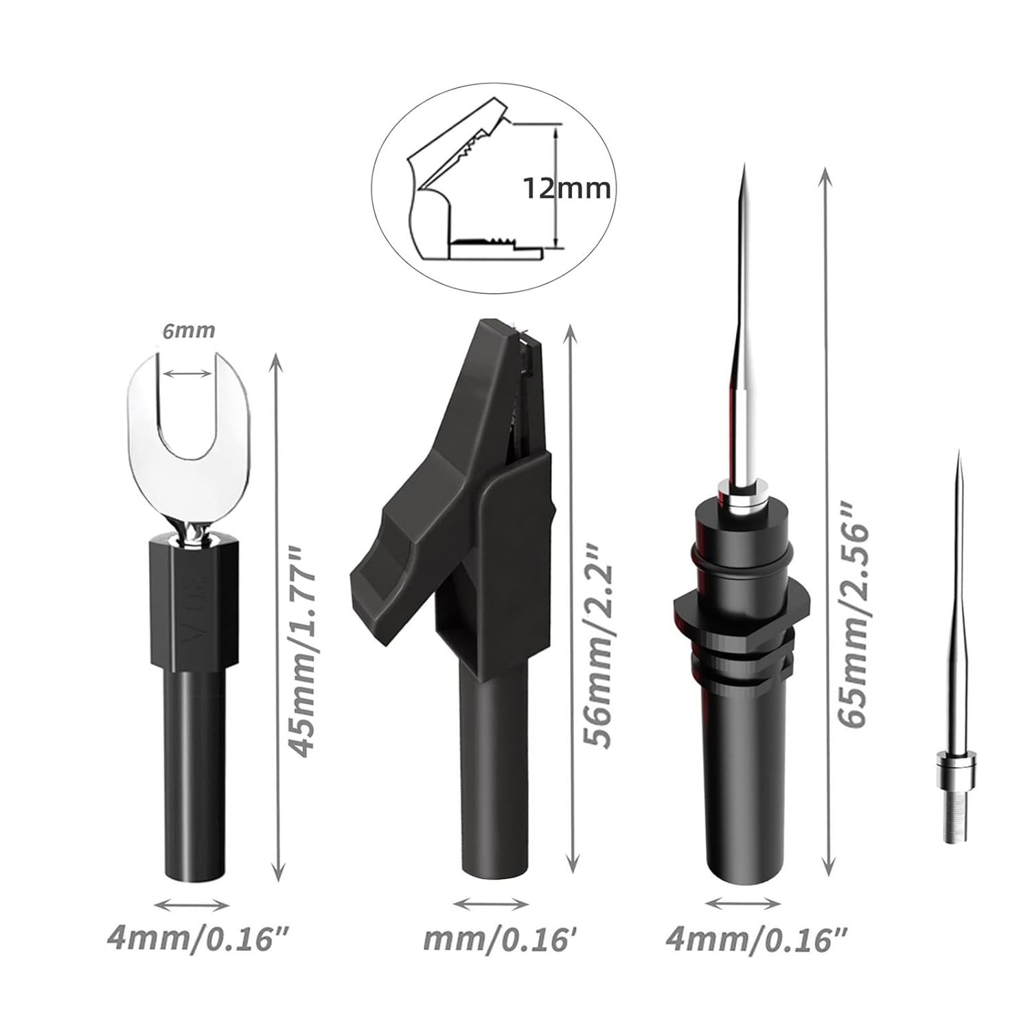 Durable Stackable Banana Plug Electrical Testing Kit with Versatile Accessories