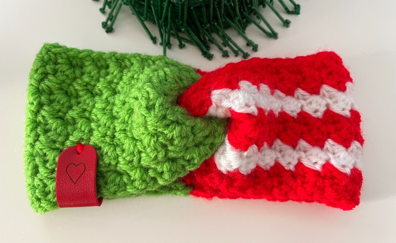 Handmade Holiday Grinch Inspired Earband Ear Warmers Cozy n Warm All Sizes